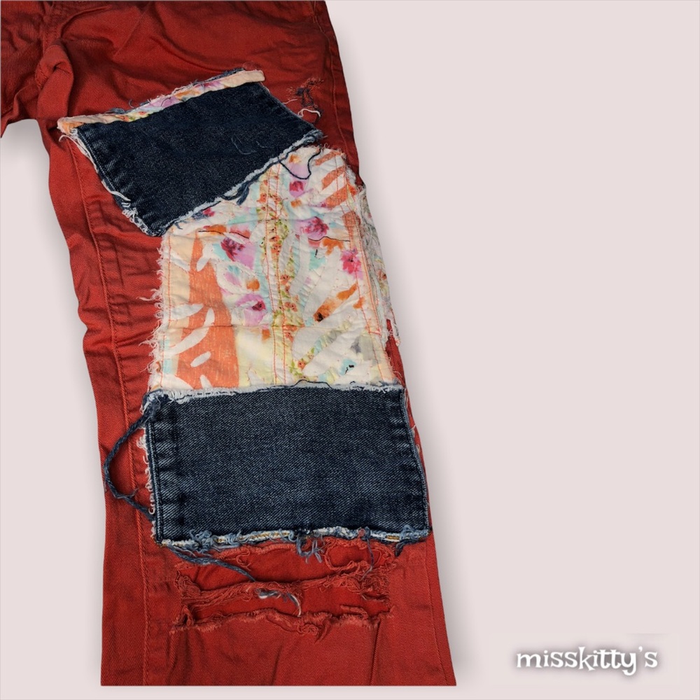 Patched up pants